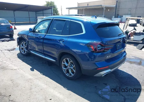 2022 BMW X3 xDrive30I из США, поврежденный, VIN 5UX53DP0XN9K12321